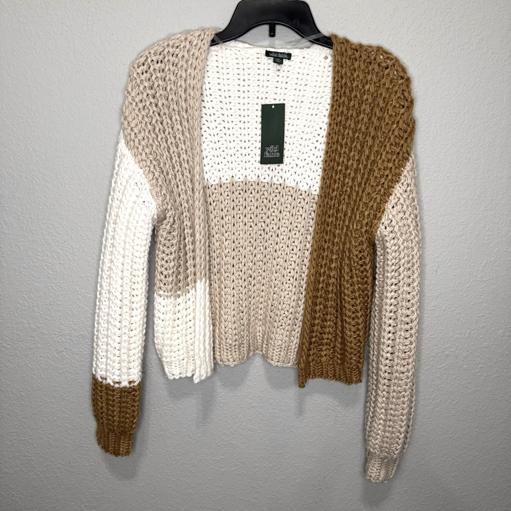 🛑SOLD Wild Fable Chunky Knit Cardigan Sweater Size XS Oversized
